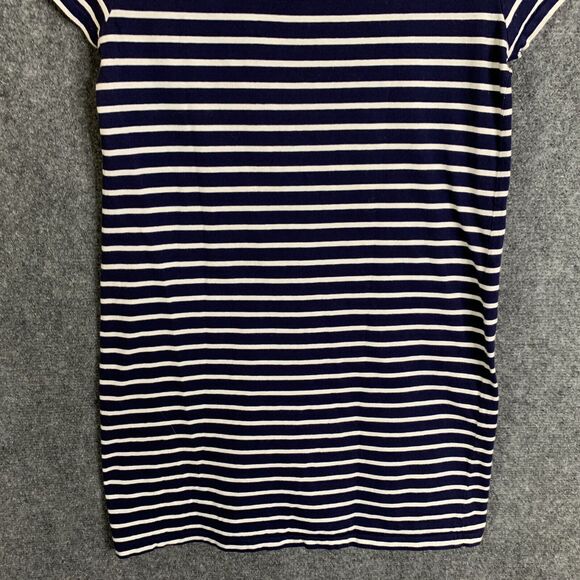 Polo Ralph Lauren Girls T- Shirt Knit Dress Size M Navy White Stripe Short Sleev - Picture 9 of 14